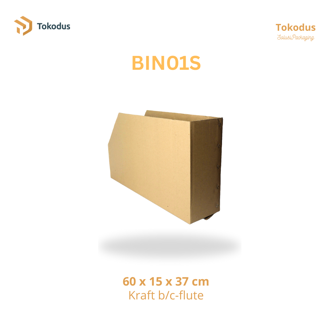 BIN01S Storage / Bin Box Besar 60x30x37 cm (Singlewall)