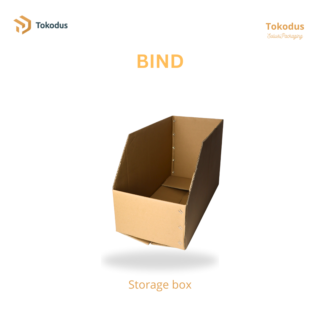 BIN02 Storage / Bin Box Besar 59,5x19,5x37 cm (Doublewall)