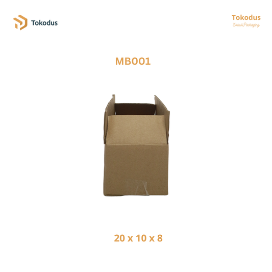 MB001 Kardus Packing Box 20x10x8 cm (Bisa Custom)