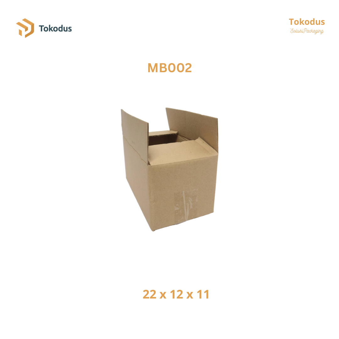 MB002 Kardus Packing Box 22x12x11 cm (Bisa Custom)