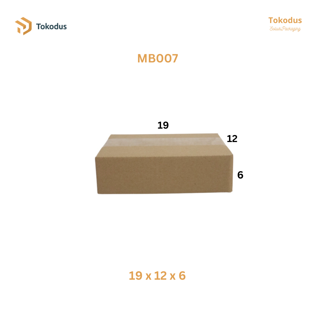 MB007 Kardus Packing Box 19x12.5x5.5 cm (Bisa Custom)