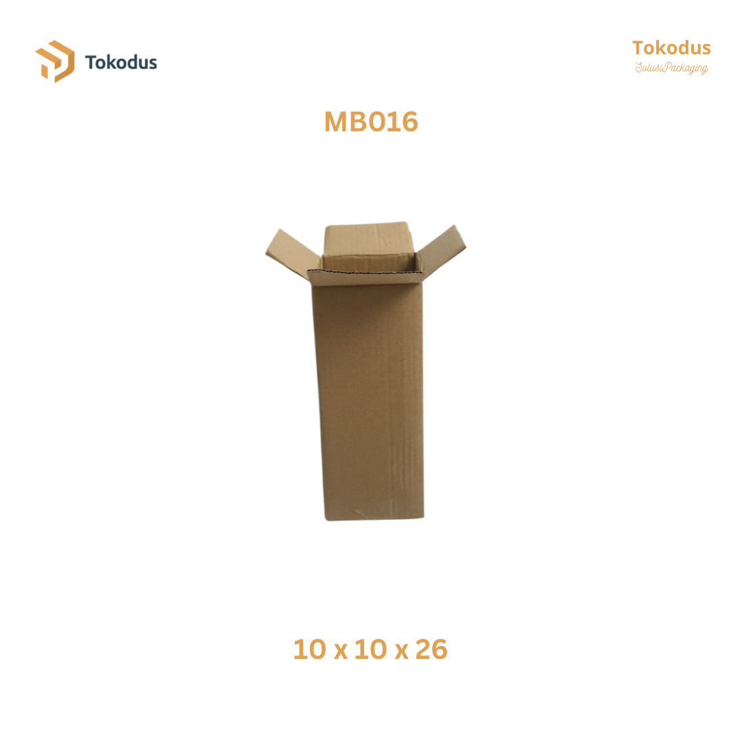MB016 Kardus Packing Box 10x10x26 cm (Bisa Custom)