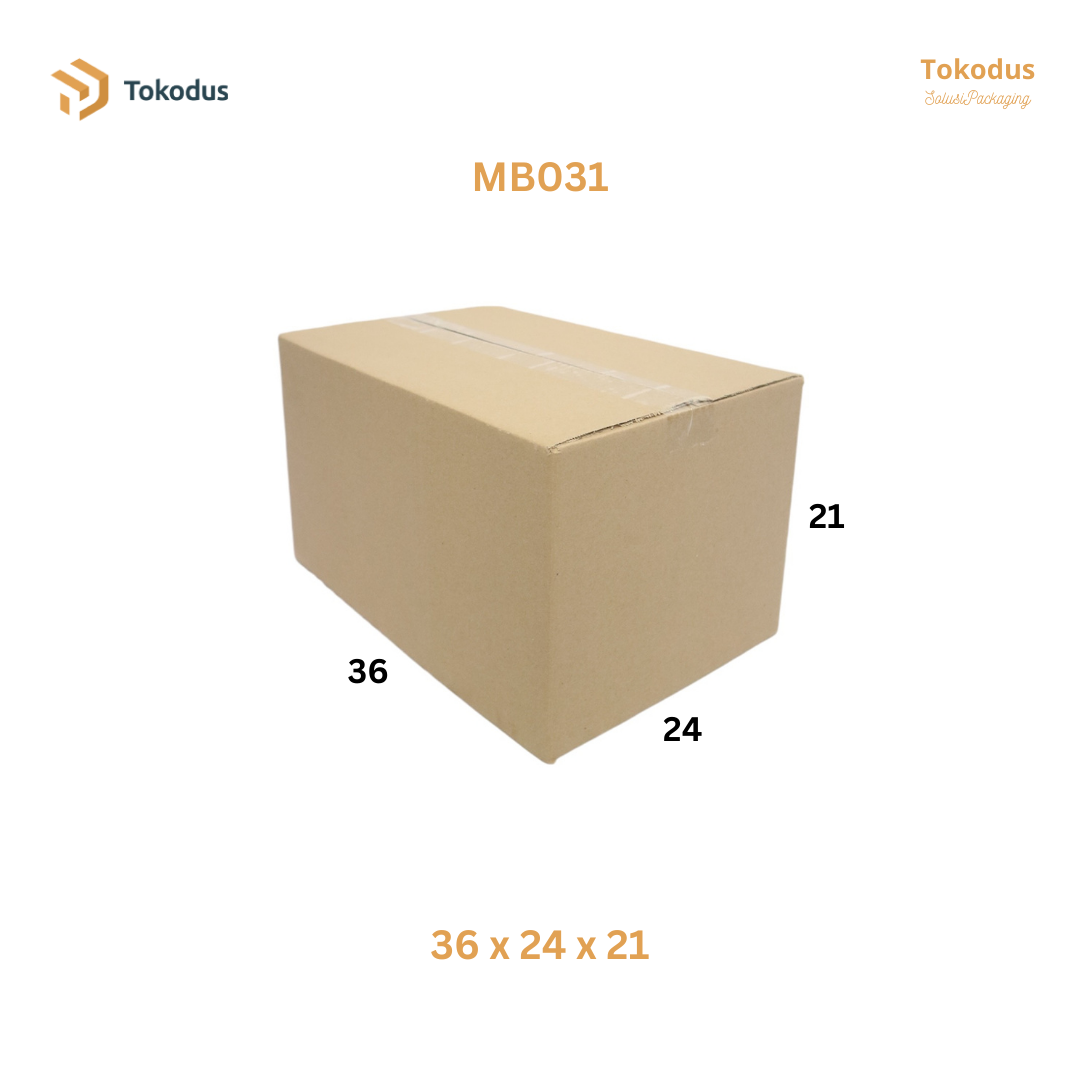 MB031 Kardus Packing Box 36x24x21 cm (Bisa Custom)
