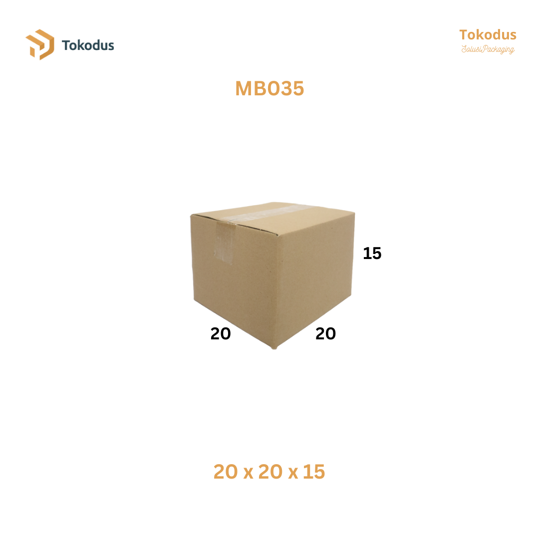 MB035 Kardus Packing Box 20x20x15 cm (Bisa Custom)