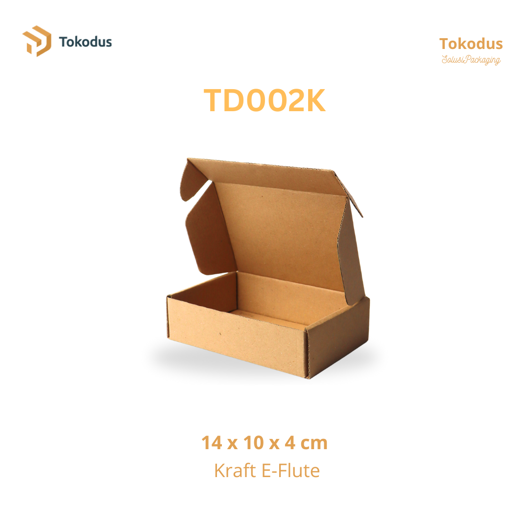 TD002K Kardus Box Pizza 14x10x4cm (Bisa Custom)