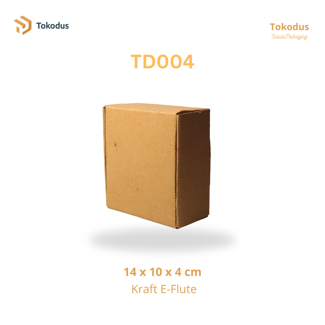 TD004 Kardus Box Die Cut 12x13x6 cm (Bisa Custom)