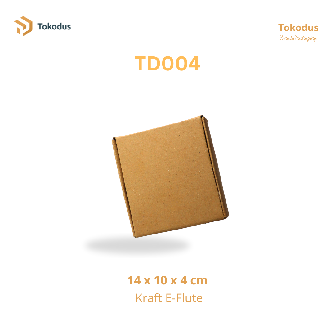 TD004 Kardus Box Die Cut 12x13x6 cm (Bisa Custom)