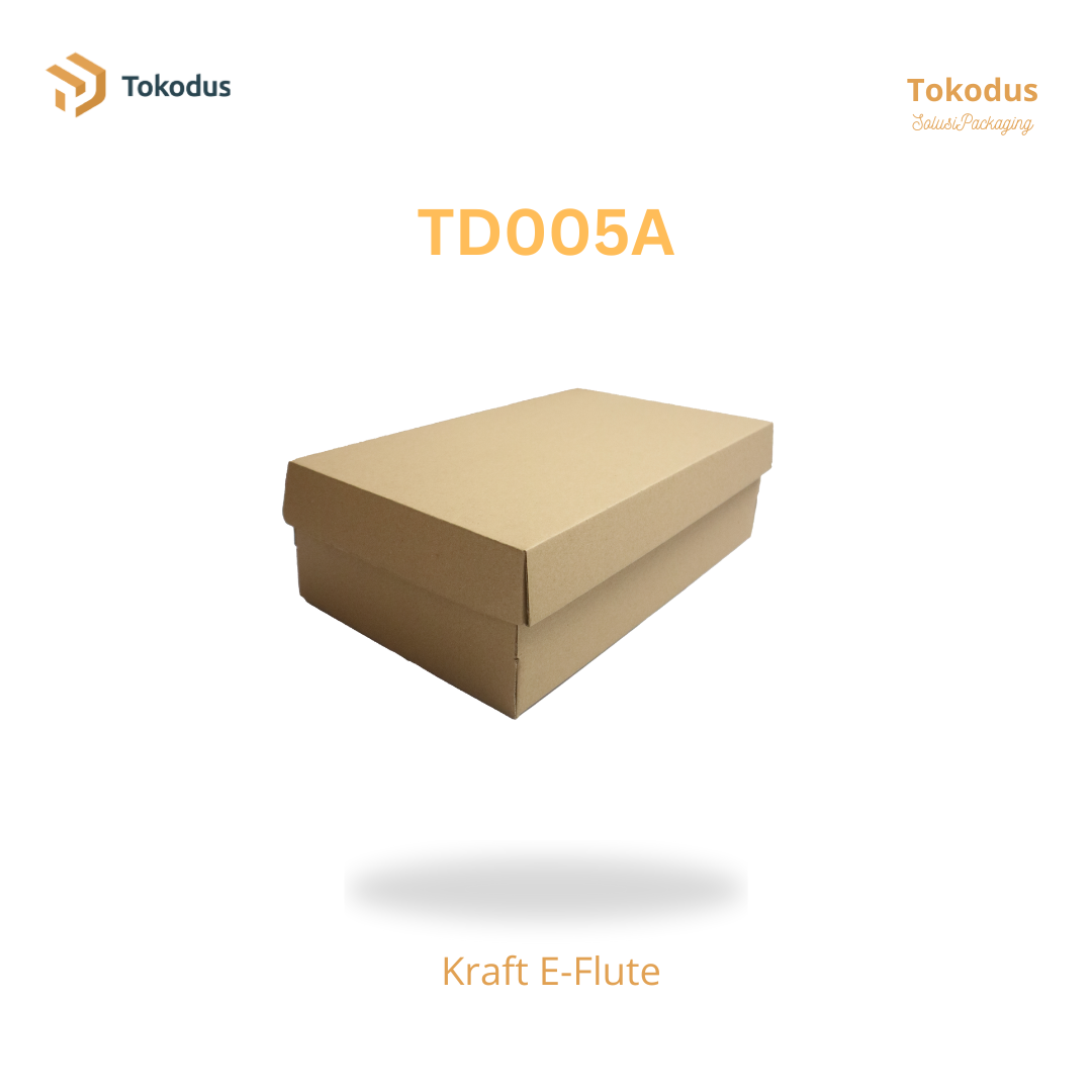 TD005A Kardus Box Sepatu 35,8x21,8x11 cm (Bisa Custom)