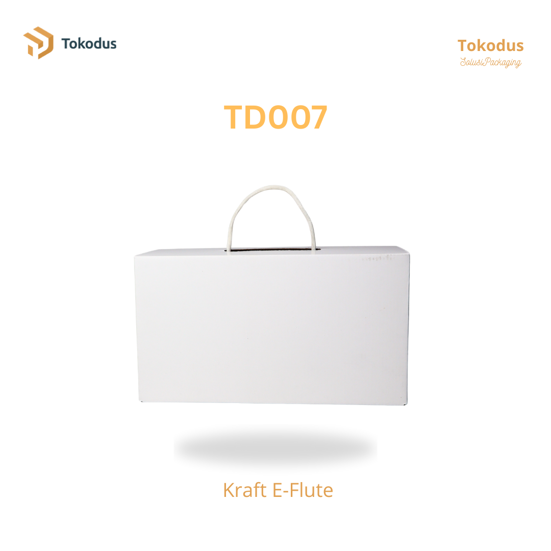TD007 Kardus Box Sepatu 29x16x10 cm Model Tali (Bisa Custom)