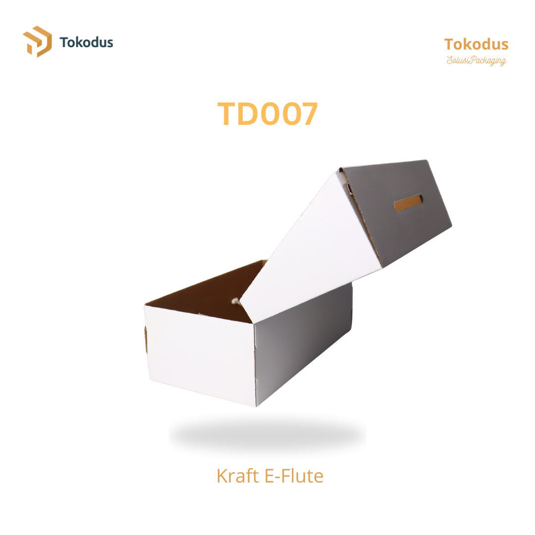 TD007 Kardus Box Sepatu 29x16x10 cm Model Tali (Bisa Custom)