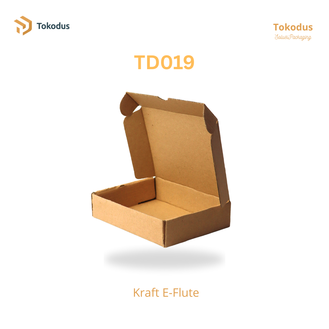 TD019 Kardus Box Die Cut 13x10x3 cm (Bisa Custom)