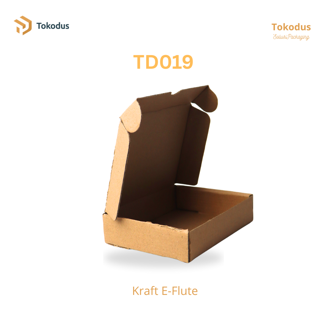 TD019 Kardus Box Die Cut 13x10x3 cm (Bisa Custom)