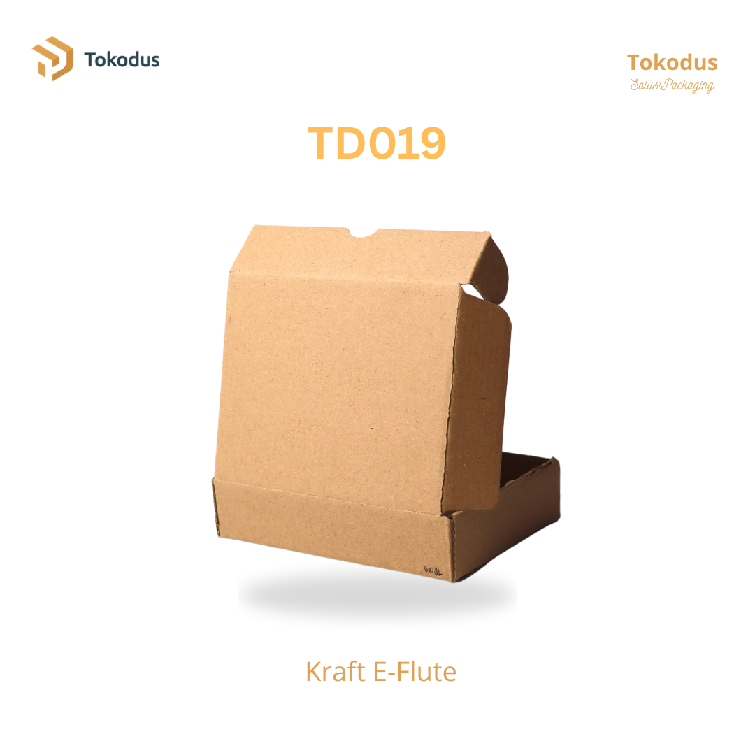 TD019 Kardus Box Die Cut 13x10x3 cm (Bisa Custom)