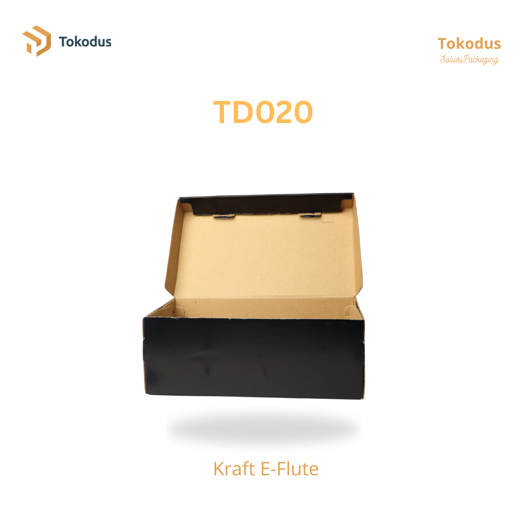TD020 Kardus Box Sepatu 29x16x10.5 cm Warna Hitam (Bisa Custom)