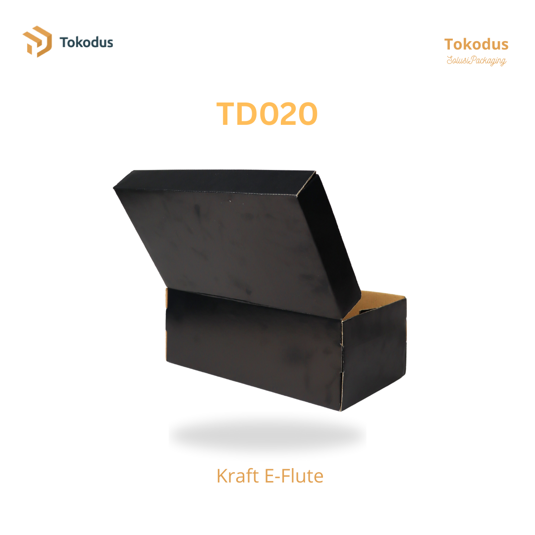 TD020 Kardus Box Sepatu 29x16x10.5 cm Warna Hitam (Bisa Custom)