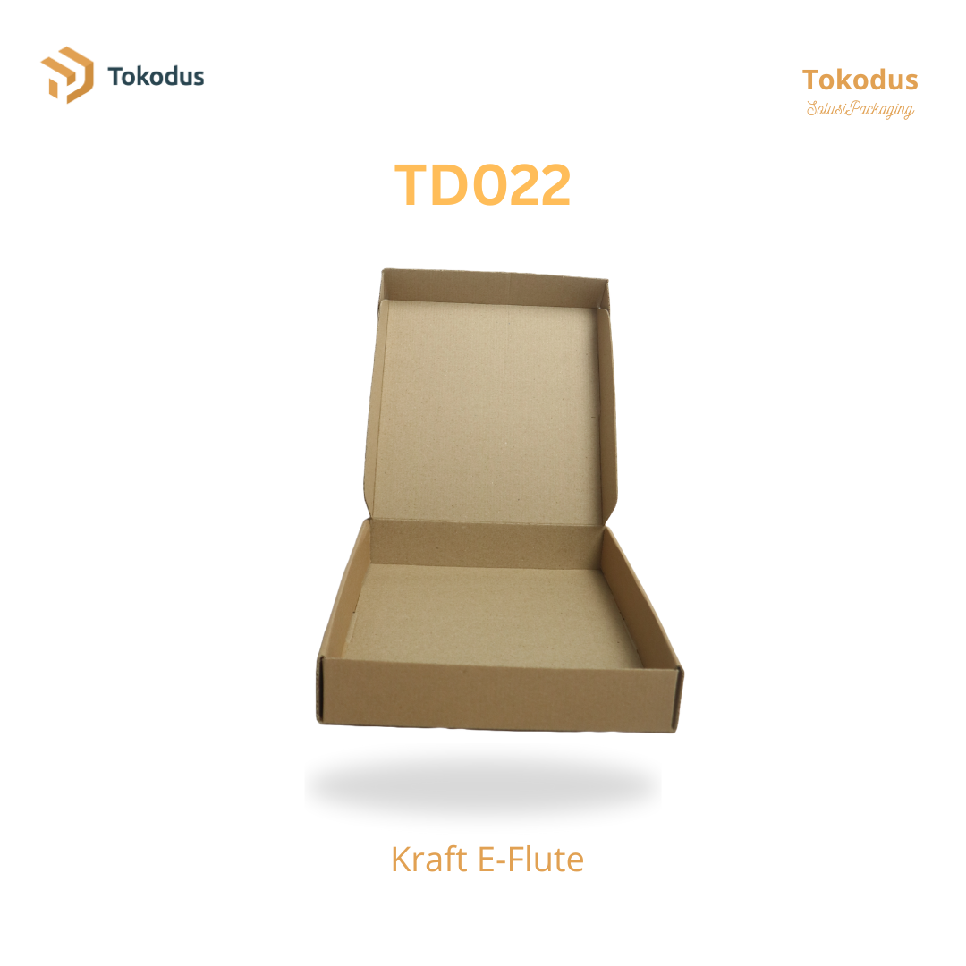 TD022 Kardus Box Pizza 25x25x5 cm (Bisa Custom)