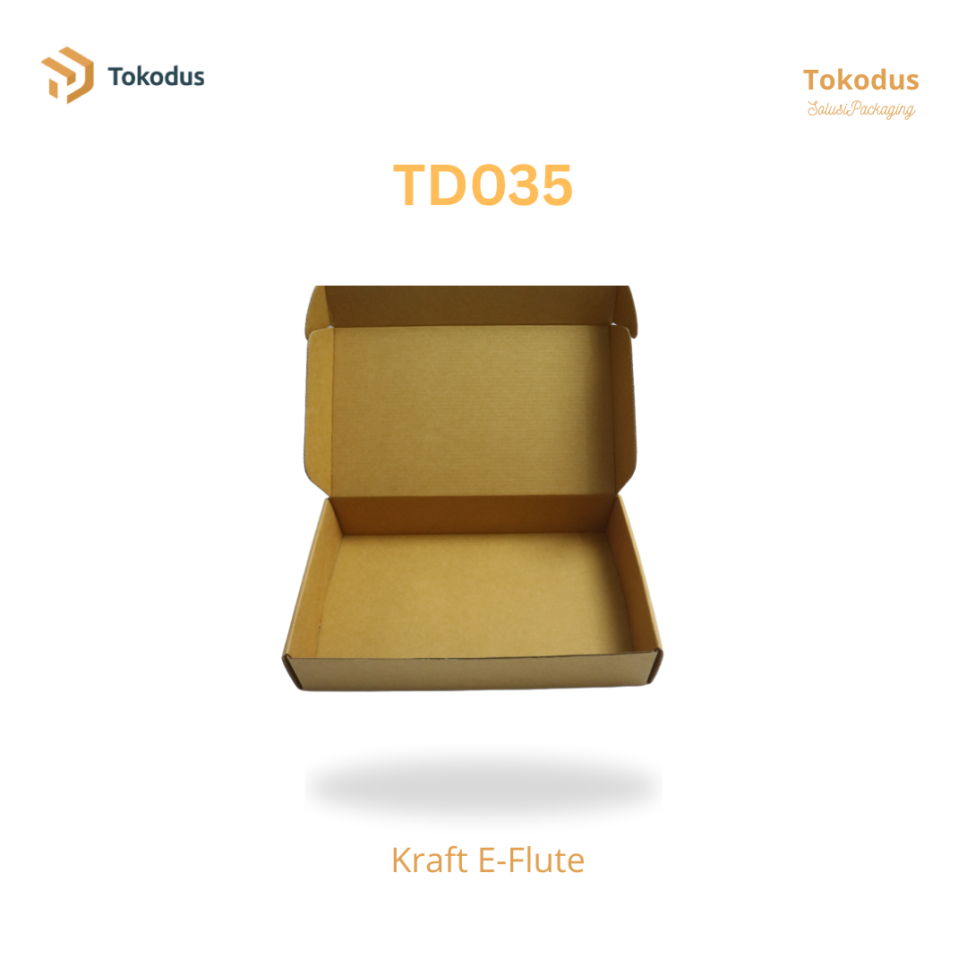 TD035 Kardus Box Die Cut 26x16x5 cm (Bisa Custom)