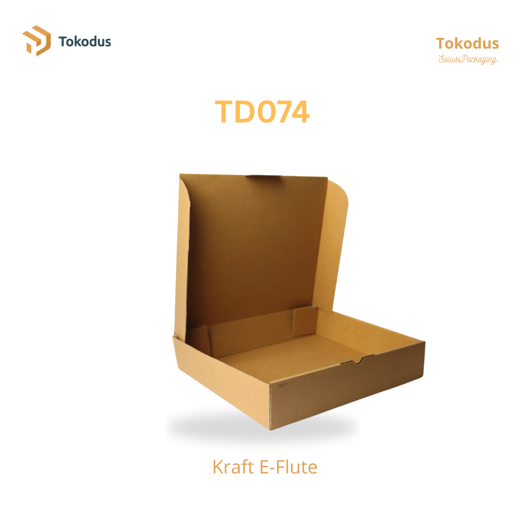 TD074 Kardus Box Pizza 35x30x7 cm (Bisa Custom)