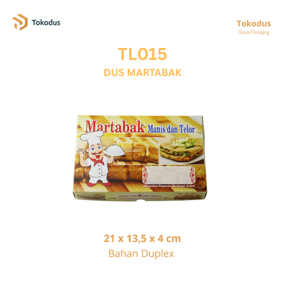 TL014 - TL016 Dus Martabak/Dus Roti Bakar Murah/Box Martabak