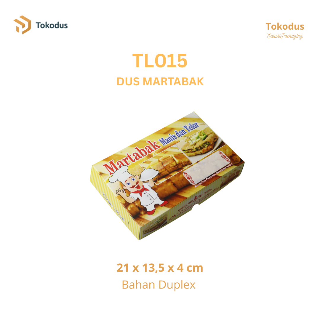 TL014 - TL016 Dus Martabak/Dus Roti Bakar Murah/Box Martabak