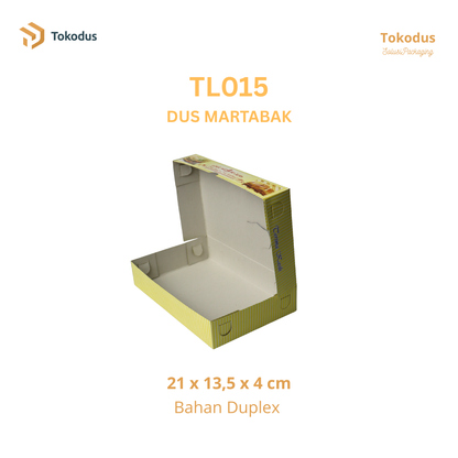 TL014 - TL016 Dus Martabak/Dus Roti Bakar Murah/Box Martabak