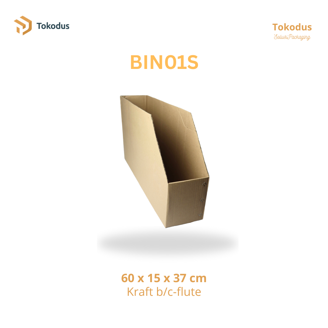 BIN01S Storage / Bin Box Besar 60x30x37 cm (Singlewall)