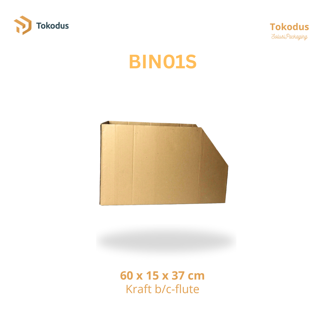 BIN01S Storage / Bin Box Besar 60x30x37 cm (Singlewall)