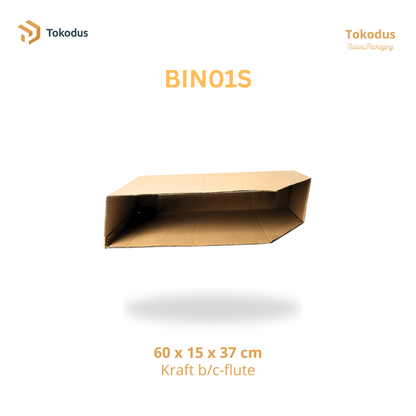 BIN01S Storage / Bin Box Besar 60x30x37 cm (Singlewall)