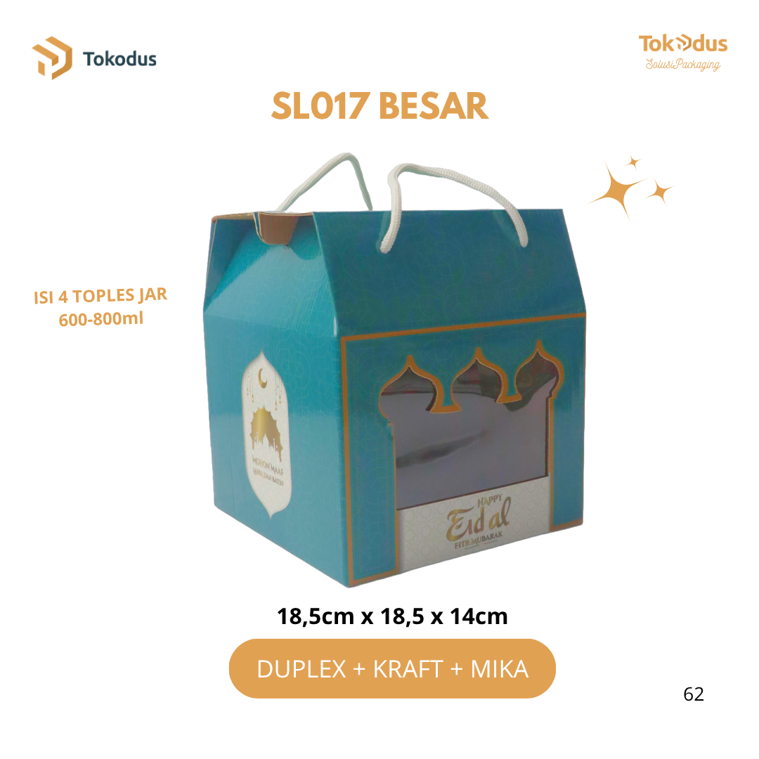 SL Kardus Box Lebaran Kue Kering | Box Toples Hampers Lebaran