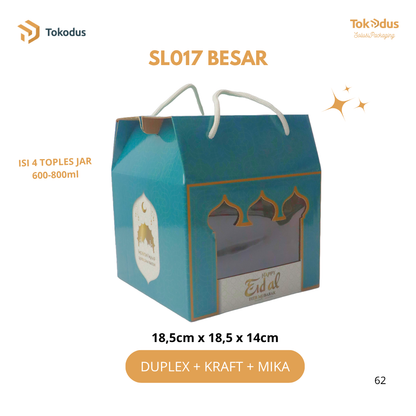SL Kardus Box Lebaran Kue Kering | Box Toples Hampers Lebaran