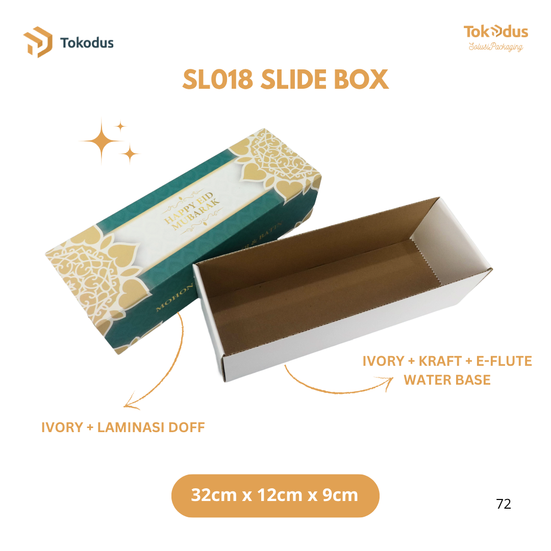 SL018 - SL020 EKSKLUSIF - Dus Slide Lebaran/Ramadhan Sliding Box