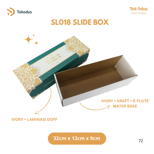 SL018 - SL020 EKSKLUSIF - Dus Slide Lebaran/Ramadhan Sliding Box