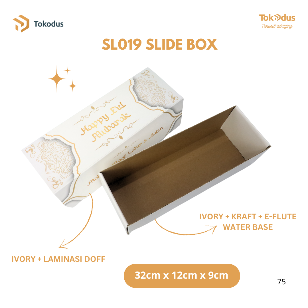 SL018 - SL020 EKSKLUSIF - Dus Slide Lebaran/Ramadhan Sliding Box