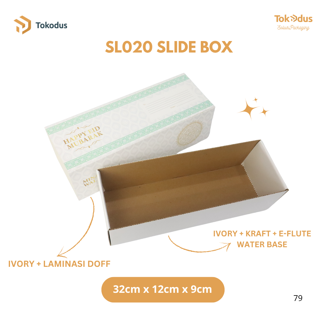 SL018 - SL020 EKSKLUSIF - Dus Slide Lebaran/Ramadhan Sliding Box