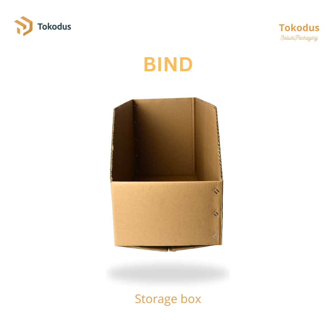 BIN02 Storage / Bin Box Besar 59,5x19,5x37 cm (Doublewall)