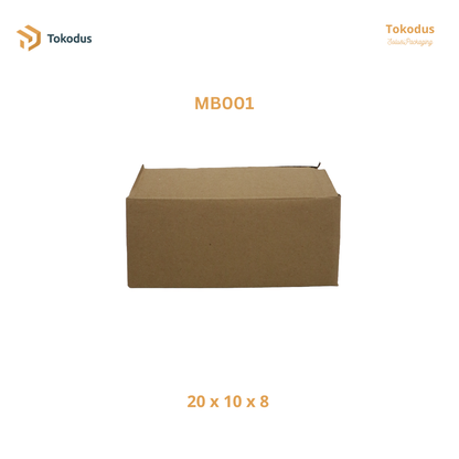 MB001 Kardus Packing Box 20x10x8 cm (Bisa Custom)