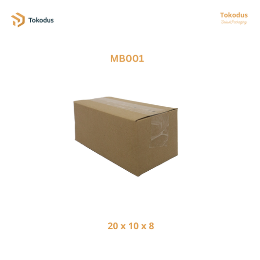 MB001 Kardus Packing Box 20x10x8 cm (Bisa Custom)