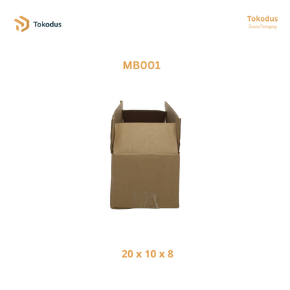 MB001 Kardus Packing Box 20x10x8 cm (Bisa Custom)