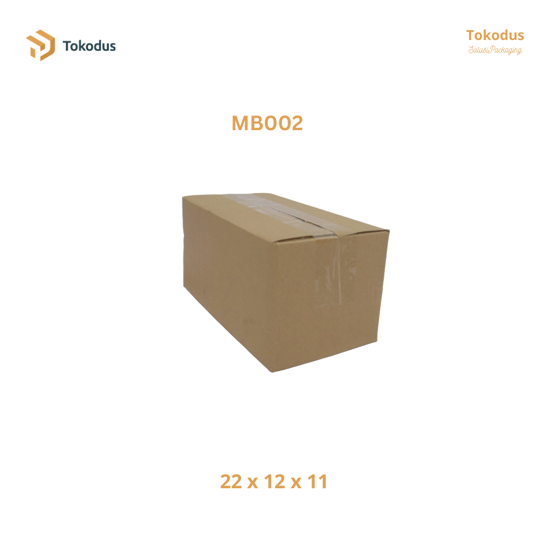 MB002 Kardus Packing Box 22x12x11 cm (Bisa Custom)