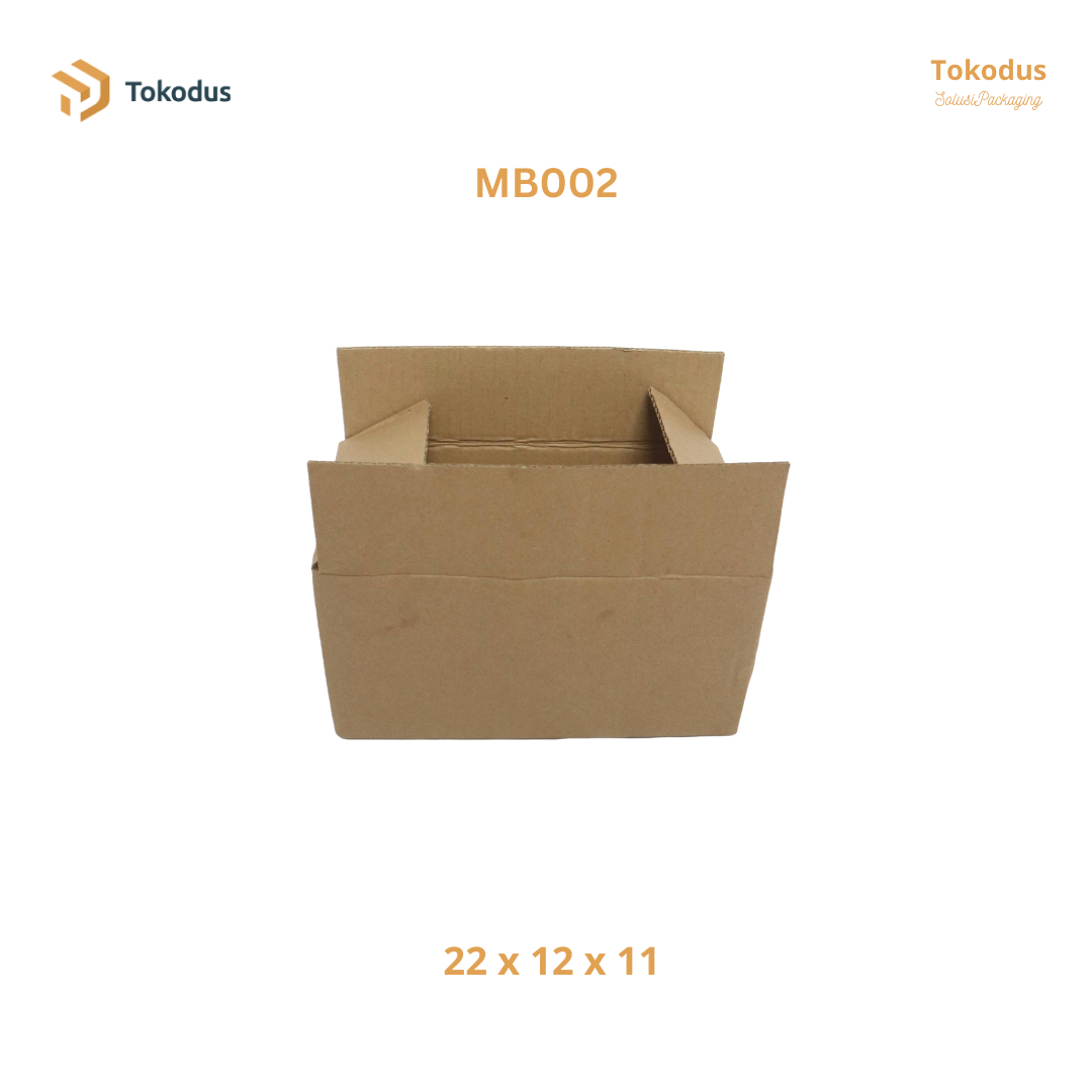 MB002 Kardus Packing Box 22x12x11 cm (Bisa Custom)