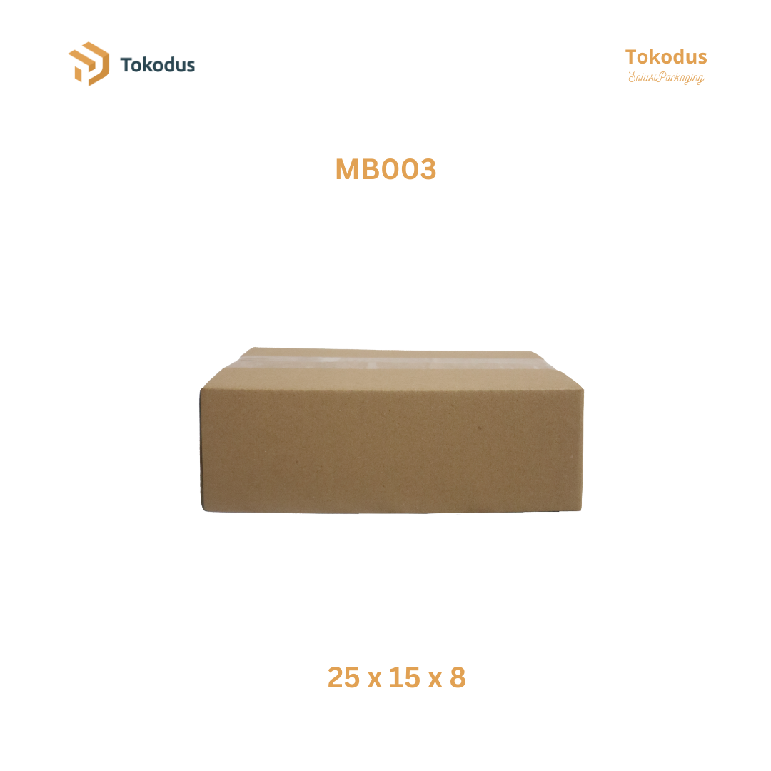MB003 Kardus Packing Box 25x15x8 cm (Bisa Custom)