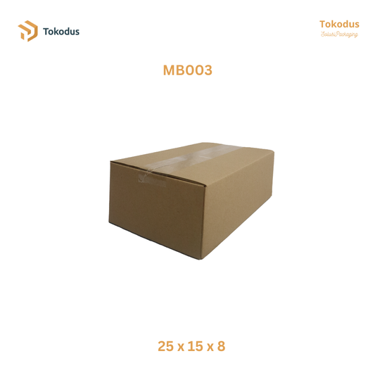 MB003 Kardus Packing Box 25x15x8 cm (Bisa Custom)
