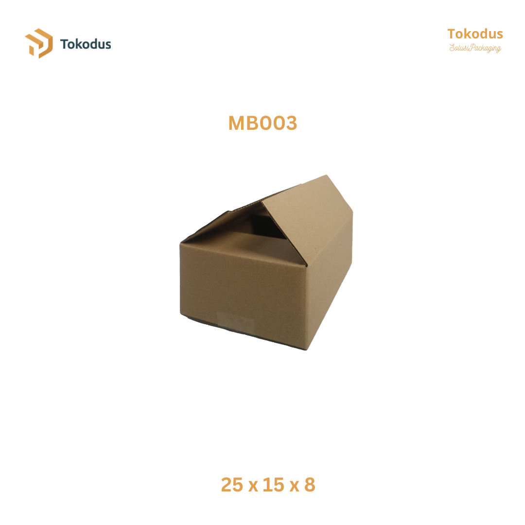 MB003 Kardus Packing Box 25x15x8 cm (Bisa Custom)