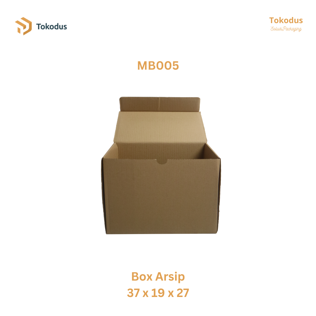 MB005 Kardus Arsip 37x19x27 cm (Bisa Custom)