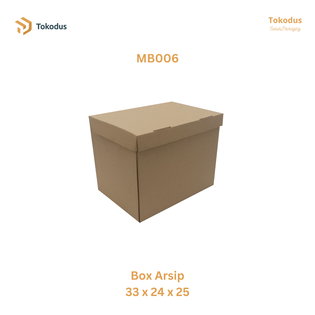 MB006 Kardus Arsip 33x24x25 cm (Bisa Custom)