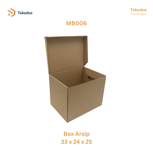 MB006 Kardus Arsip 33x24x25 cm (Bisa Custom)