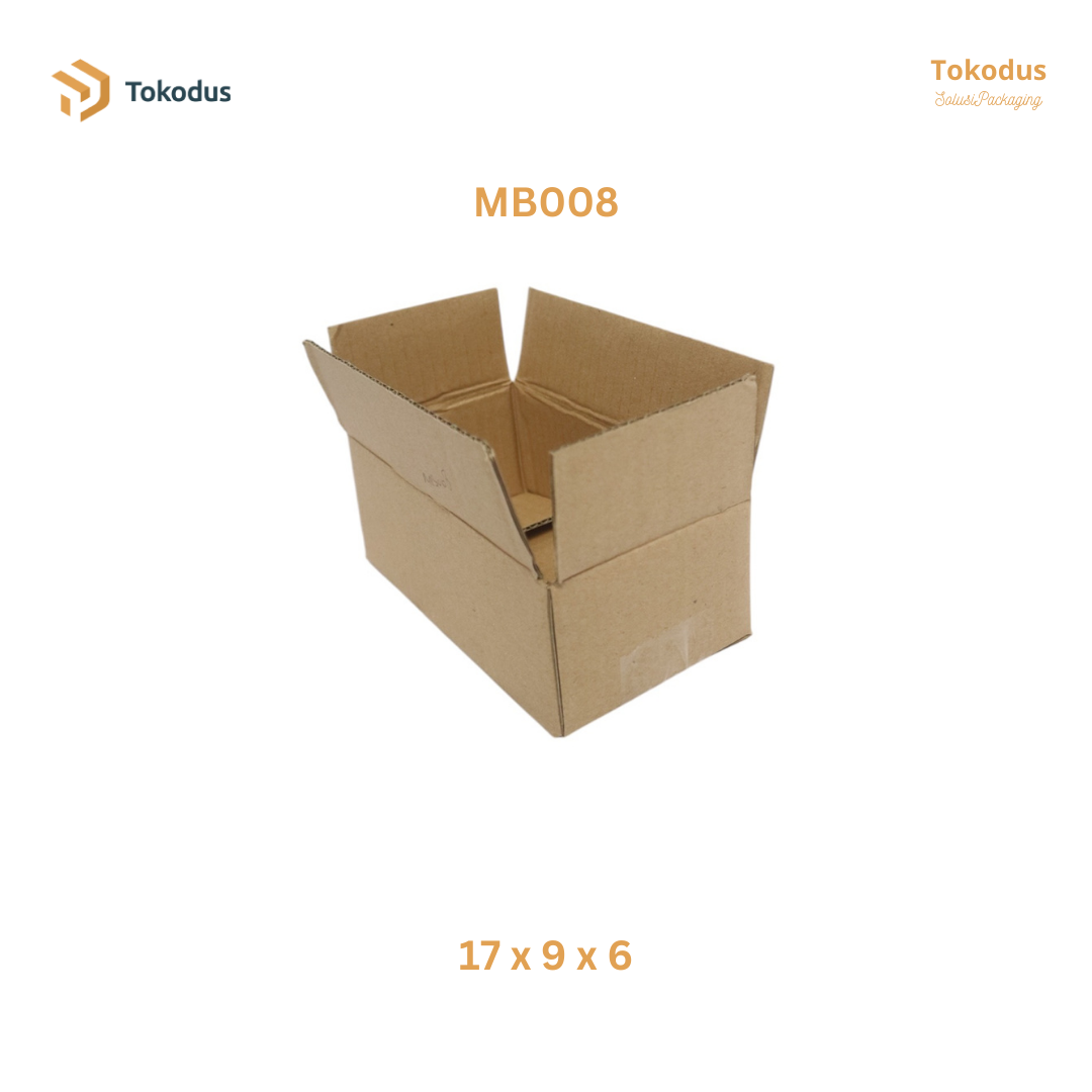 MB008 Kardus Packing Box 17x9x6 cm (Bisa Custom)