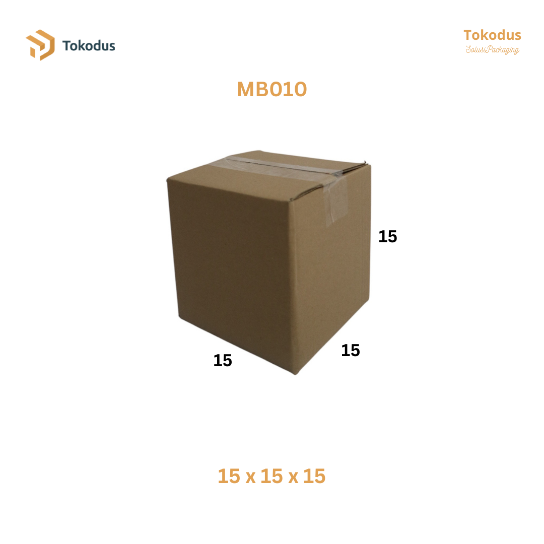 MB010 Kardus Packing Box 15x15x15 cm (Bisa Custom)