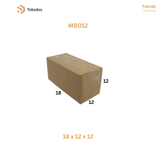 MB012 Kardus Packing Box 18x12x12 cm (Bisa Custom)
