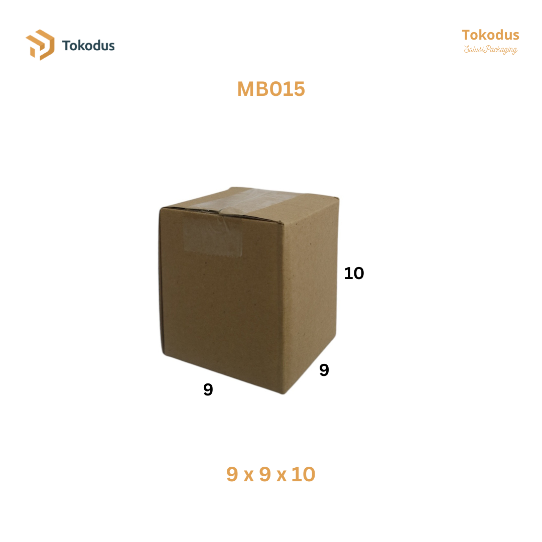 MB015 Kardus Packing Box 9x9x10 cm (Bisa Custom)